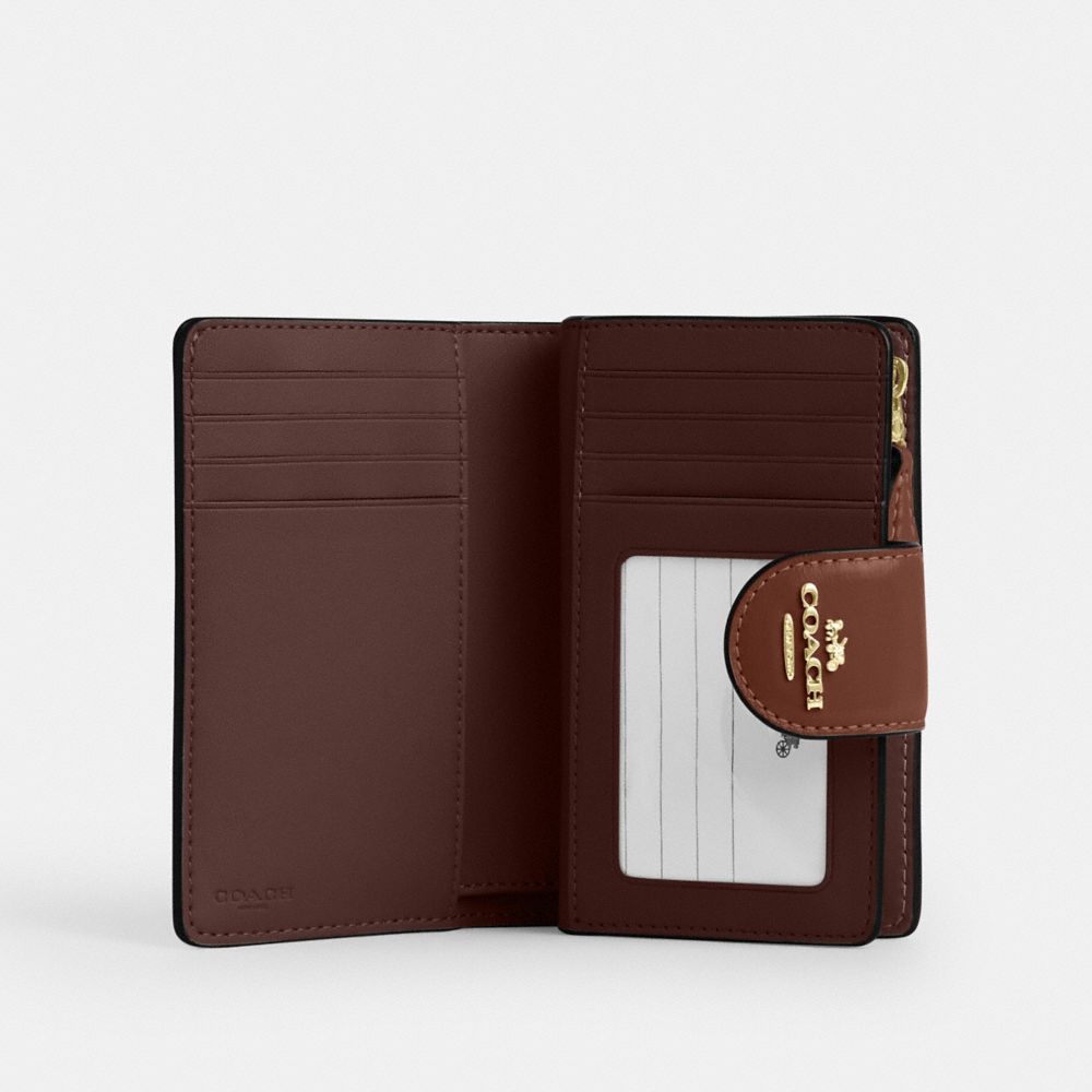 COACH®,Medium Corner Zip Wallet,,Inside View,Top View