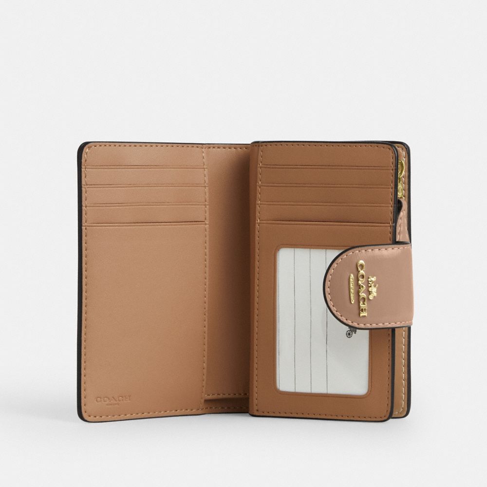 COACH®,Medium Corner Zip Wallet,,Inside View,Top View