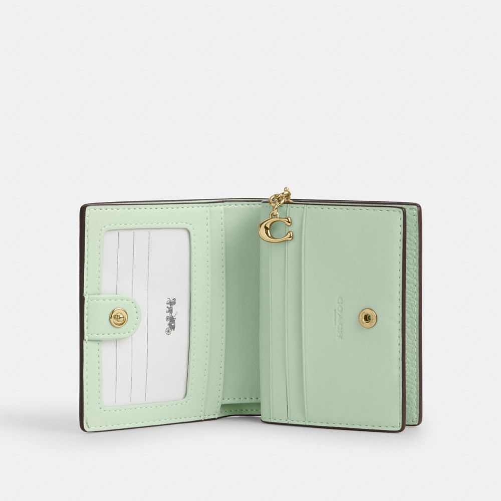 COACH®,Snap Wallet With Floral Print,,Inside View,Top View