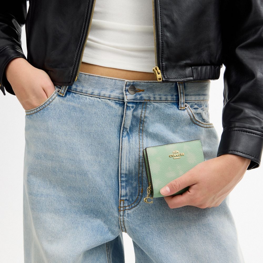 COACH®,Snap Wallet With Floral Print,,Detail View