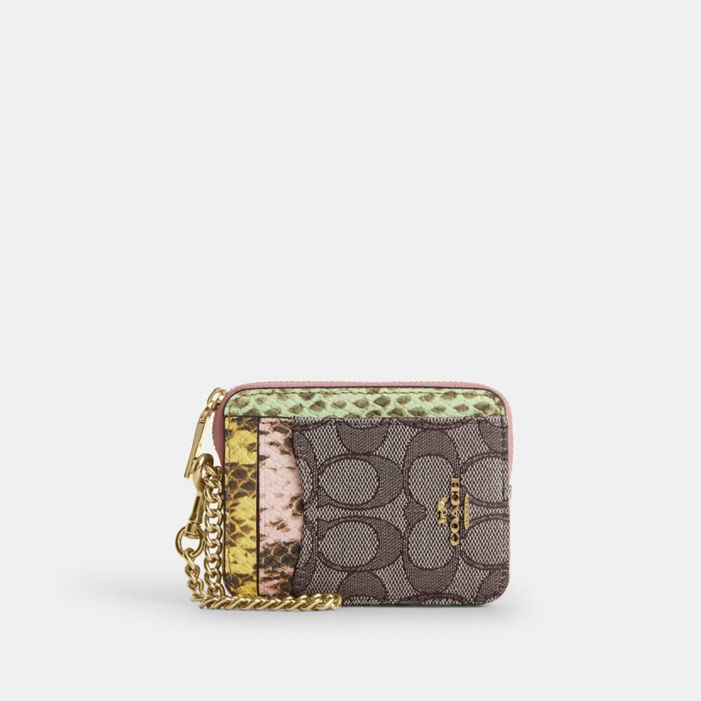 COACH®,Or/Chêne Multi,Front View