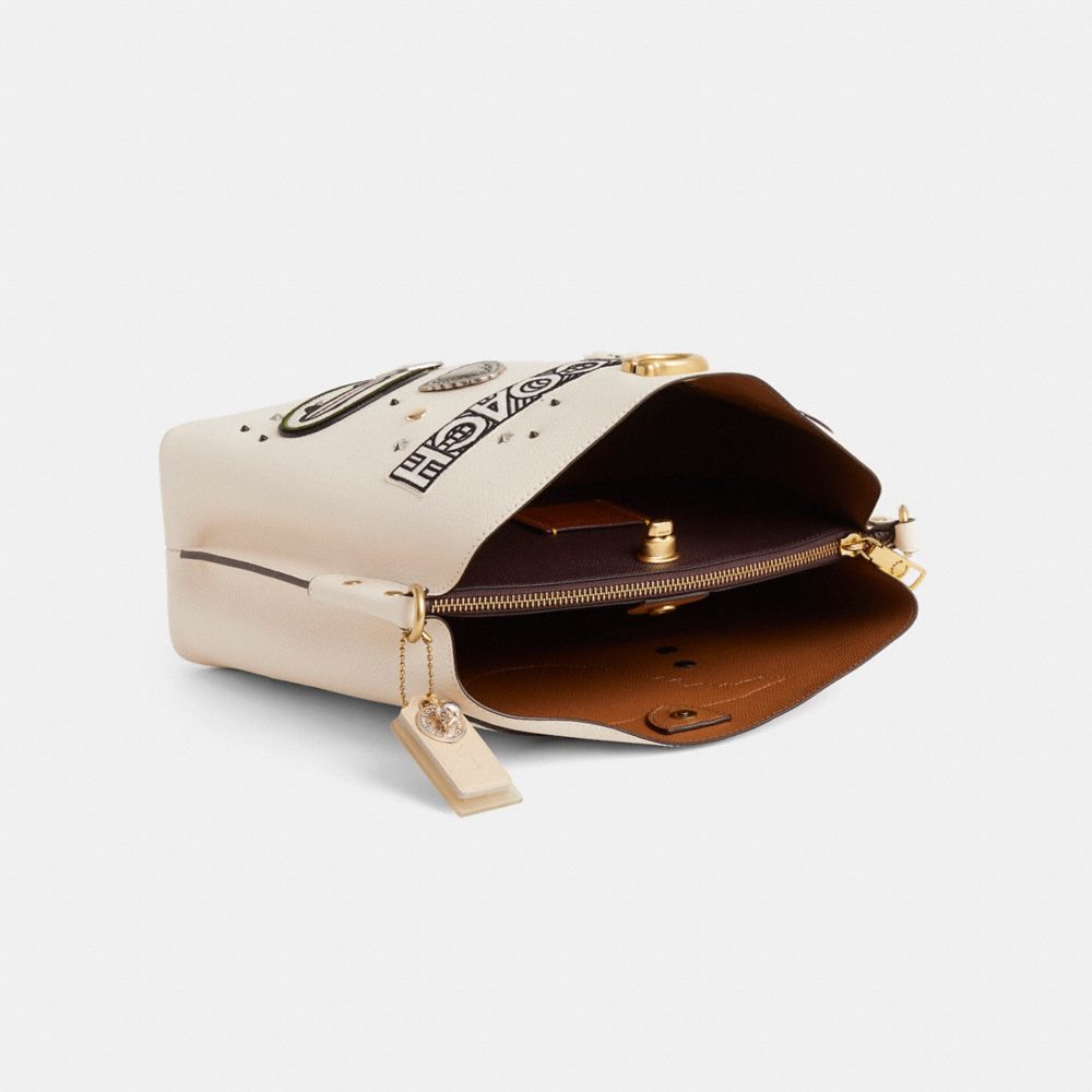 COACH®,Upcrafted Willow Shoulder Bag,,Inside View,Top View