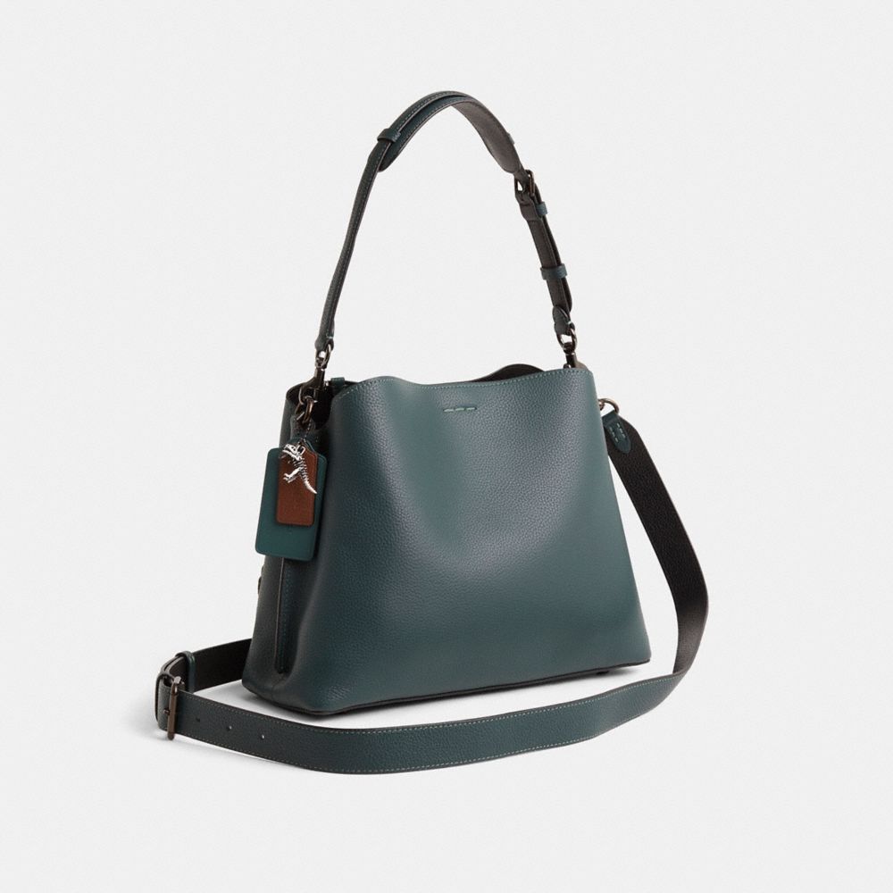 COACH®,Upcrafted Willow Shoulder Bag,,Angle View
