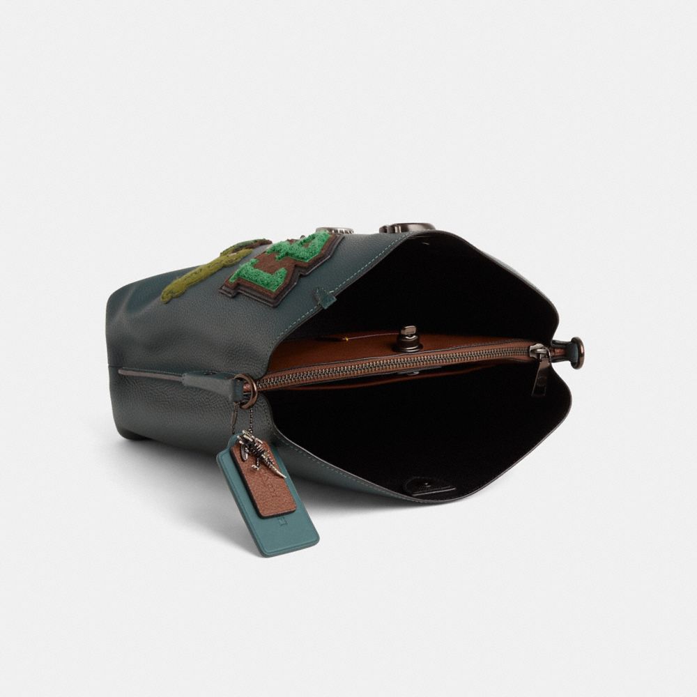 COACH®,Upcrafted Willow Shoulder Bag,,Inside View,Top View