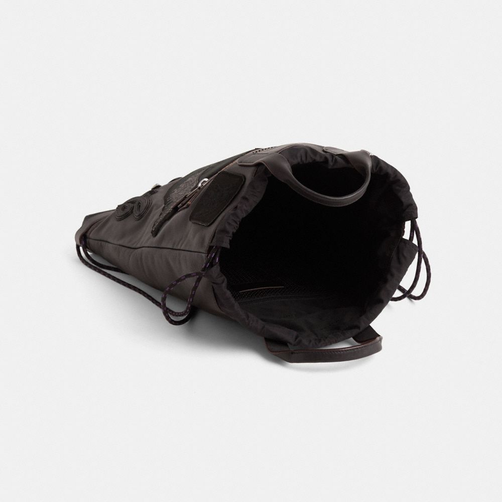 COACH®,Upcrafted Academy Drawstring Backpack,,Inside View,Top View