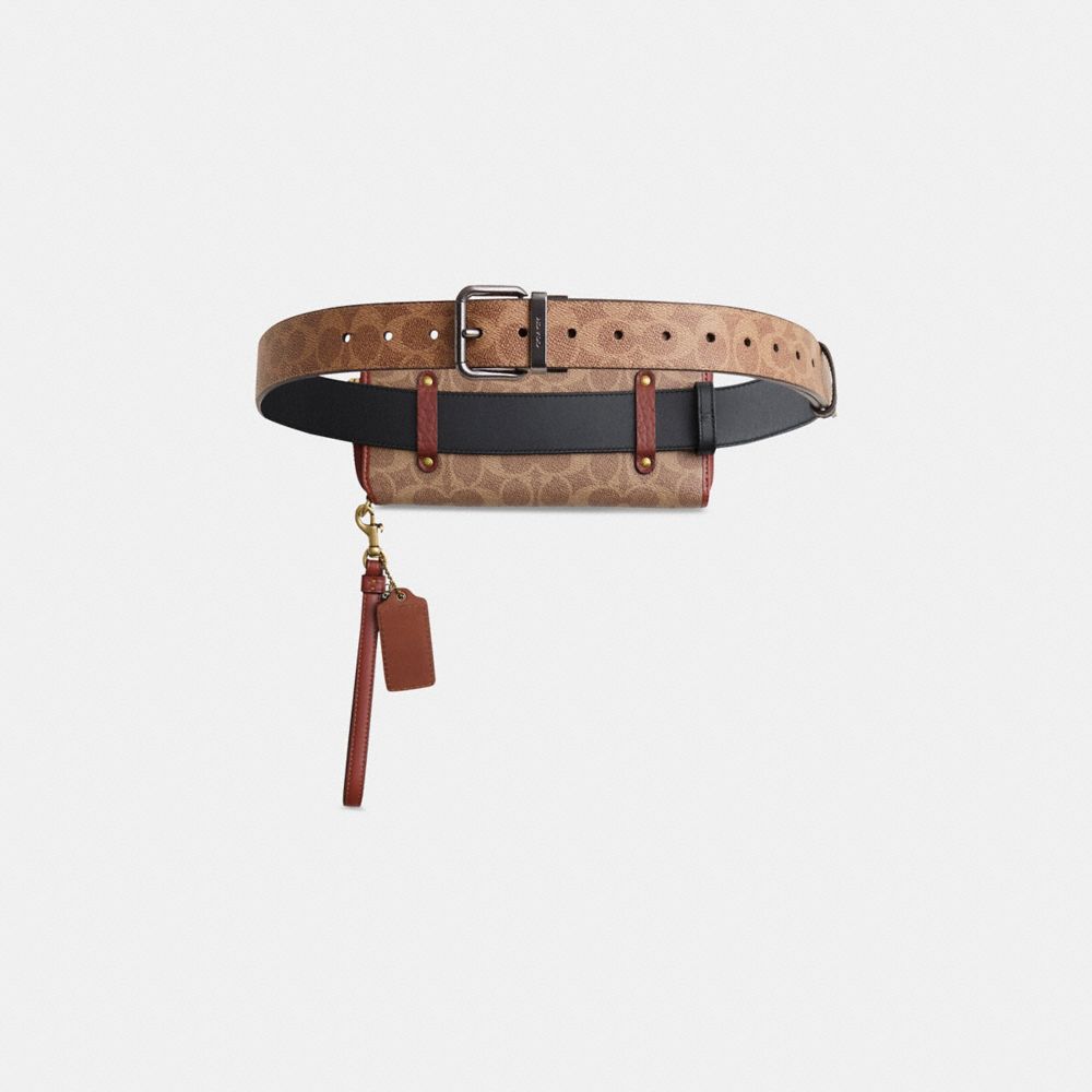 COACH®,Upcrafted Essential Continental Wallet In Signature Canvas,,Back View