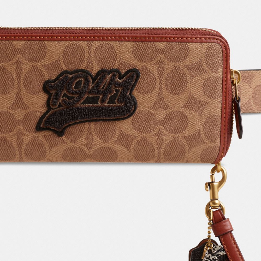 COACH®,Upcrafted Essential Continental Wallet In Signature Canvas,,Closer View