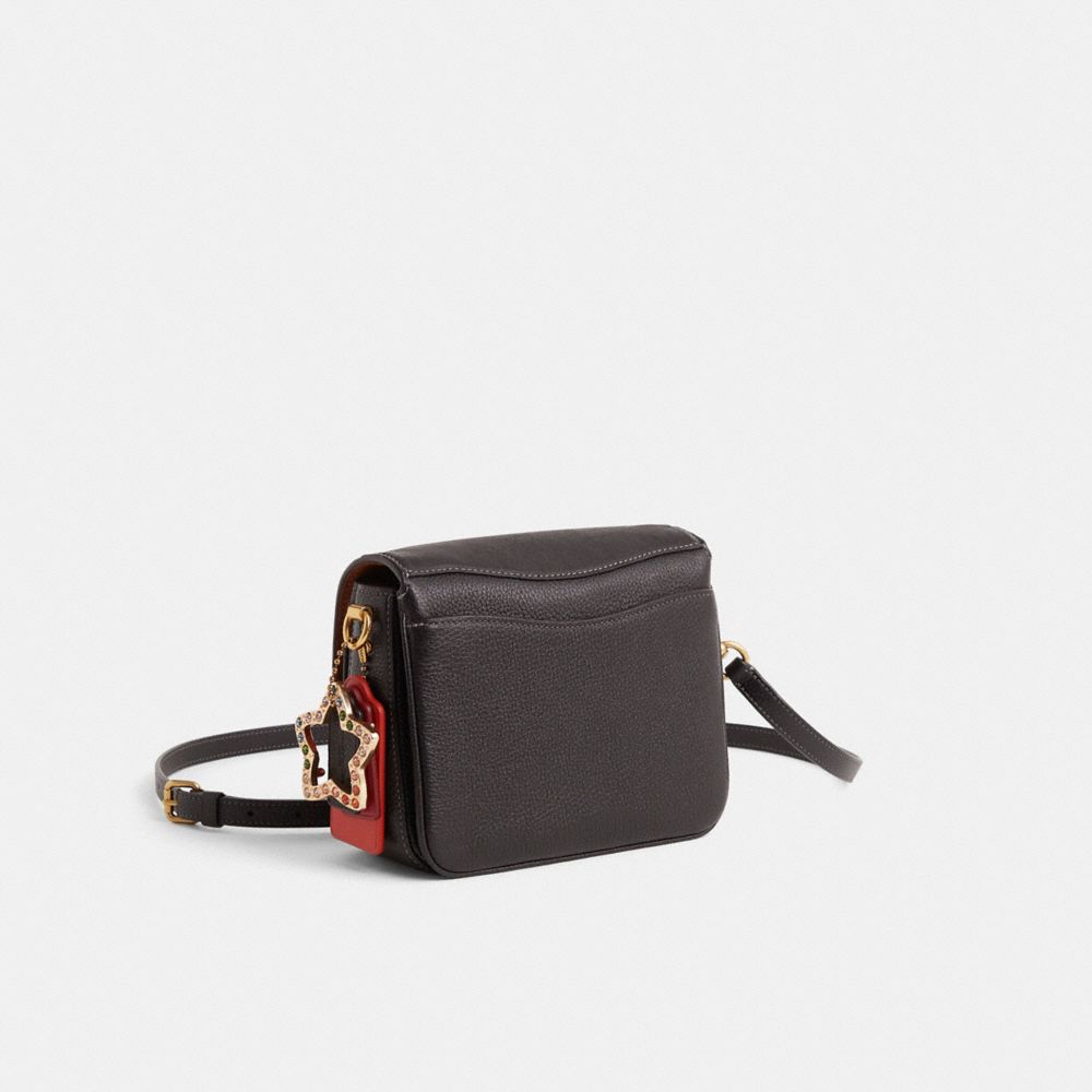 COACH®,Upcrafted Cassie Crossbody Bag 19,Black,Angle View