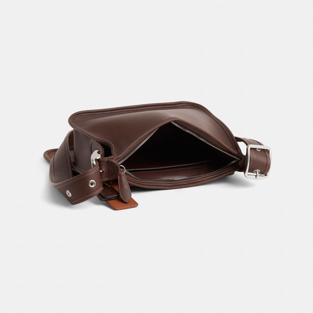 COACH®,Upcrafted Patricia Legacy Bag,Brown,Inside View,Top View