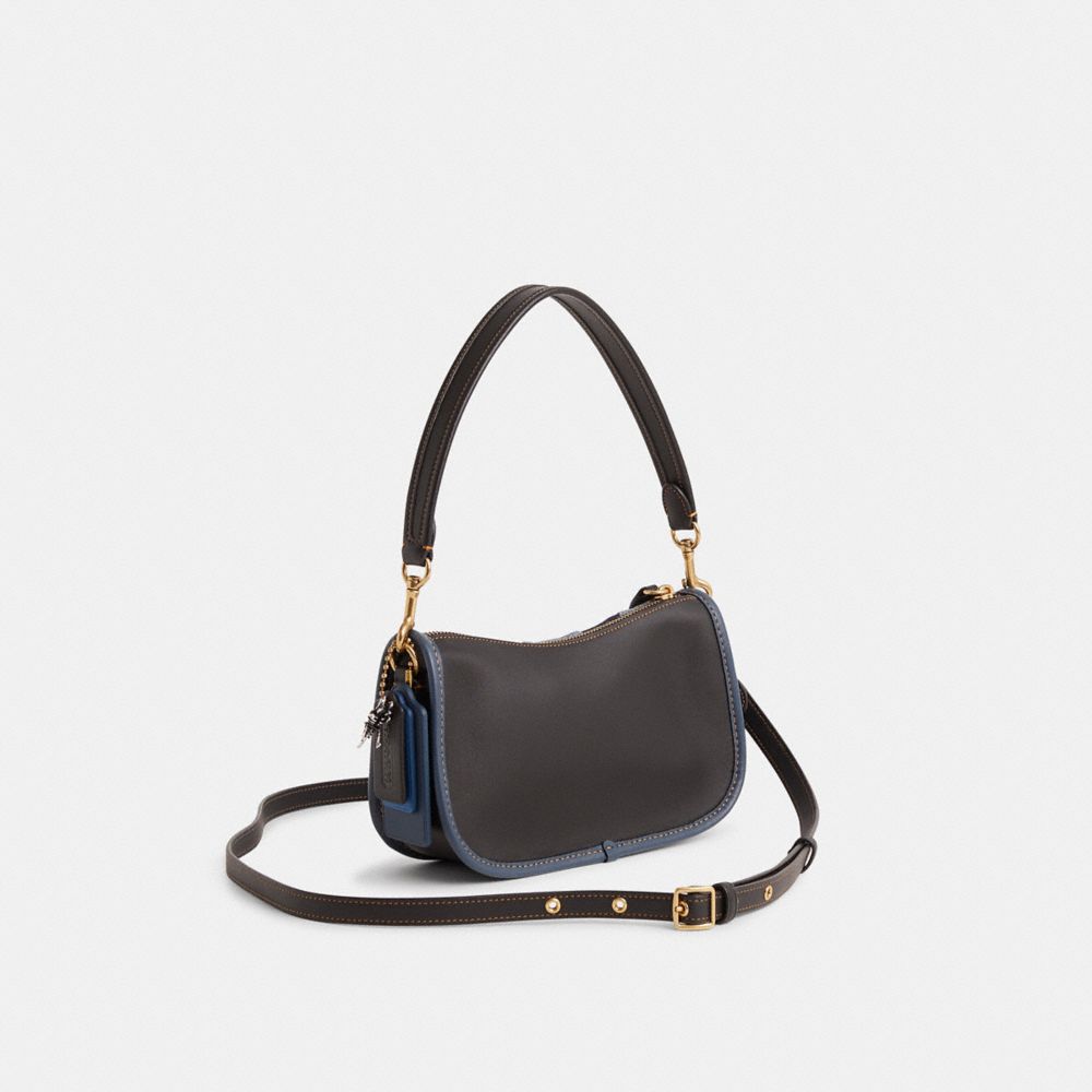 COACH®,Upcrafted Swinger Bag,,Angle View