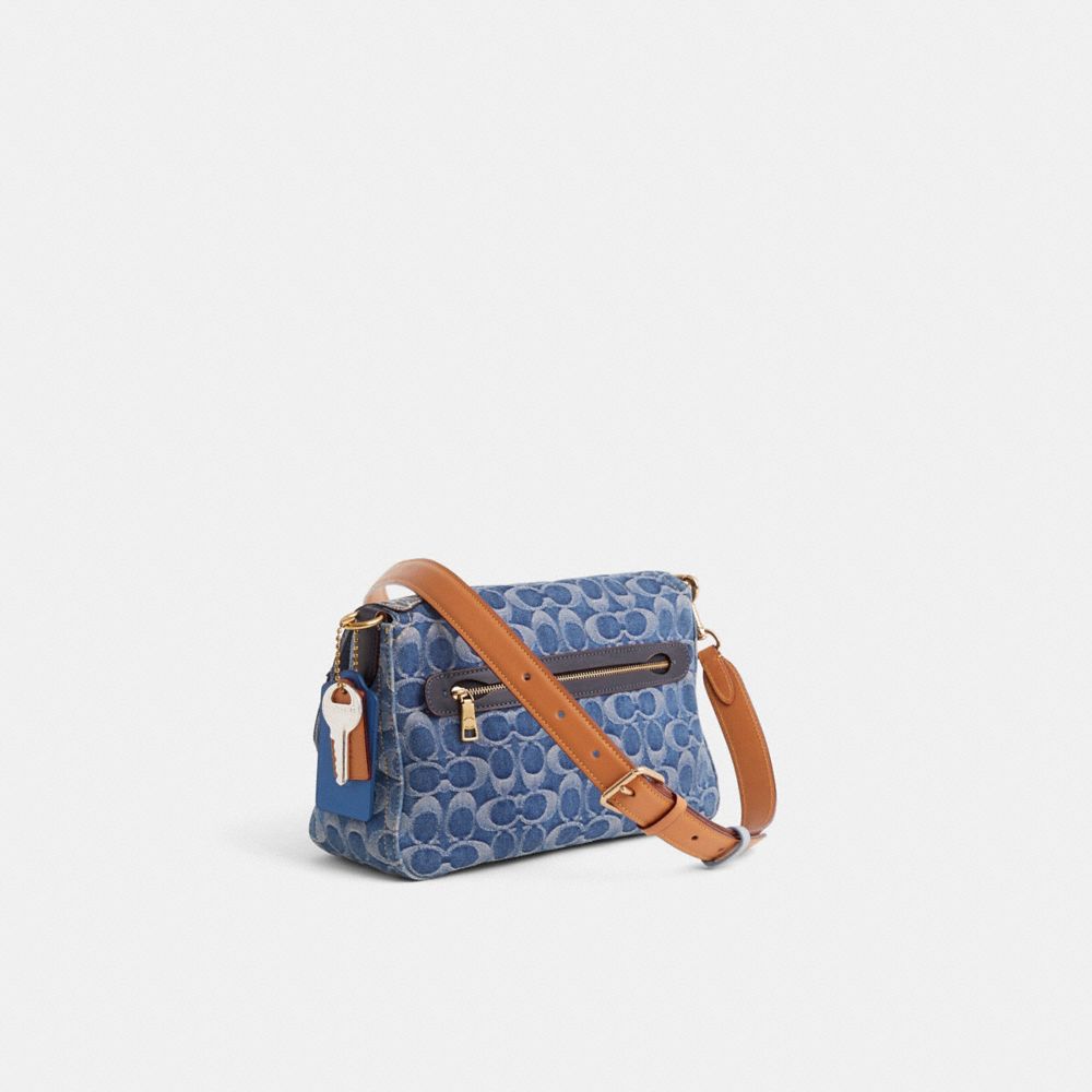 COACH®,Upcrafted Soft Tabby Shoulder Bag,,Angle View