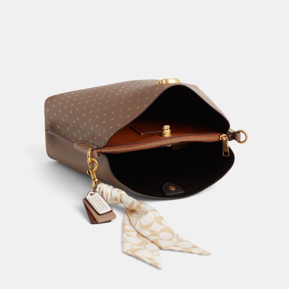 COACH®,Upcrafted Willow Shoulder Bag,,Inside View,Top View