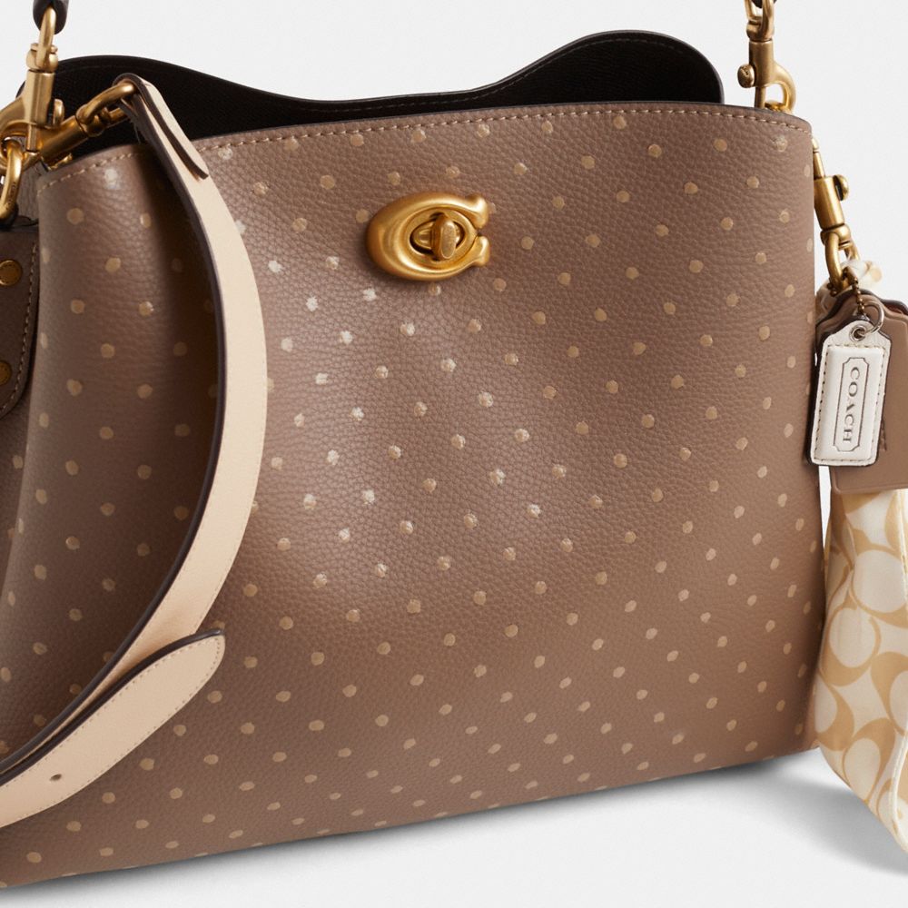 Coach Upcrafted Willow Shoulder Bag In Multi