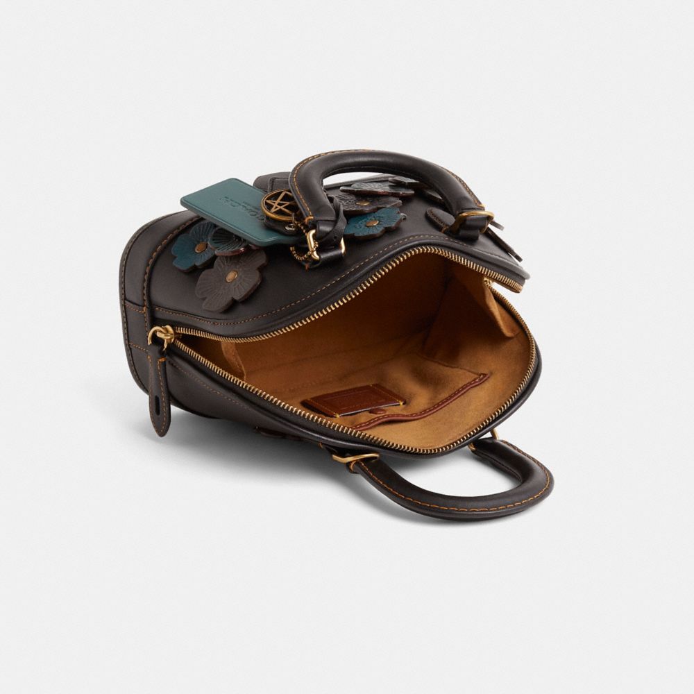 COACH®,Upcrafted Revel Bag 24,Black,Inside View,Top View