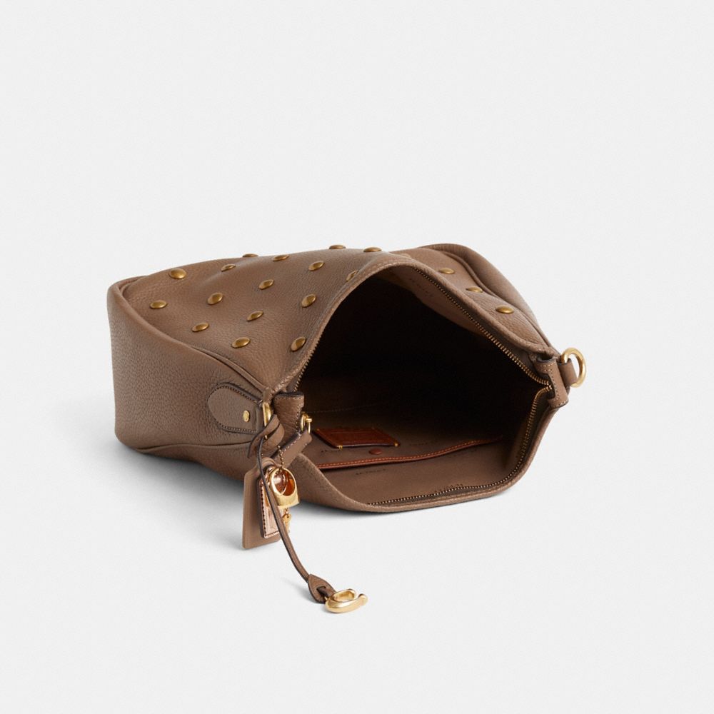 COACH®,Upcrafted Cary Shoulder Bag,,Inside View,Top View