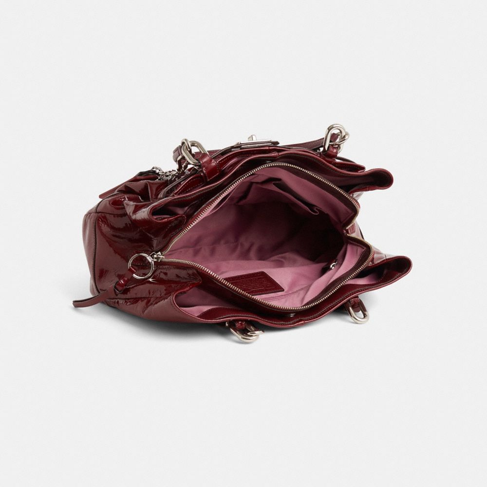 COACH®,Upcrafted Jayden East West Carryall,Maroon,Inside View,Top View