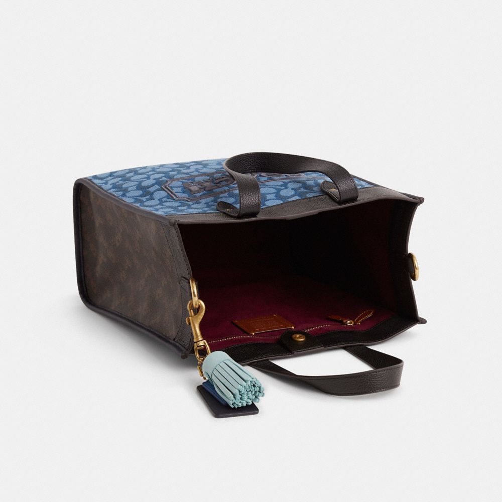 COACH®,Upcrafted Field Tote,Multi Color,Inside View,Top View