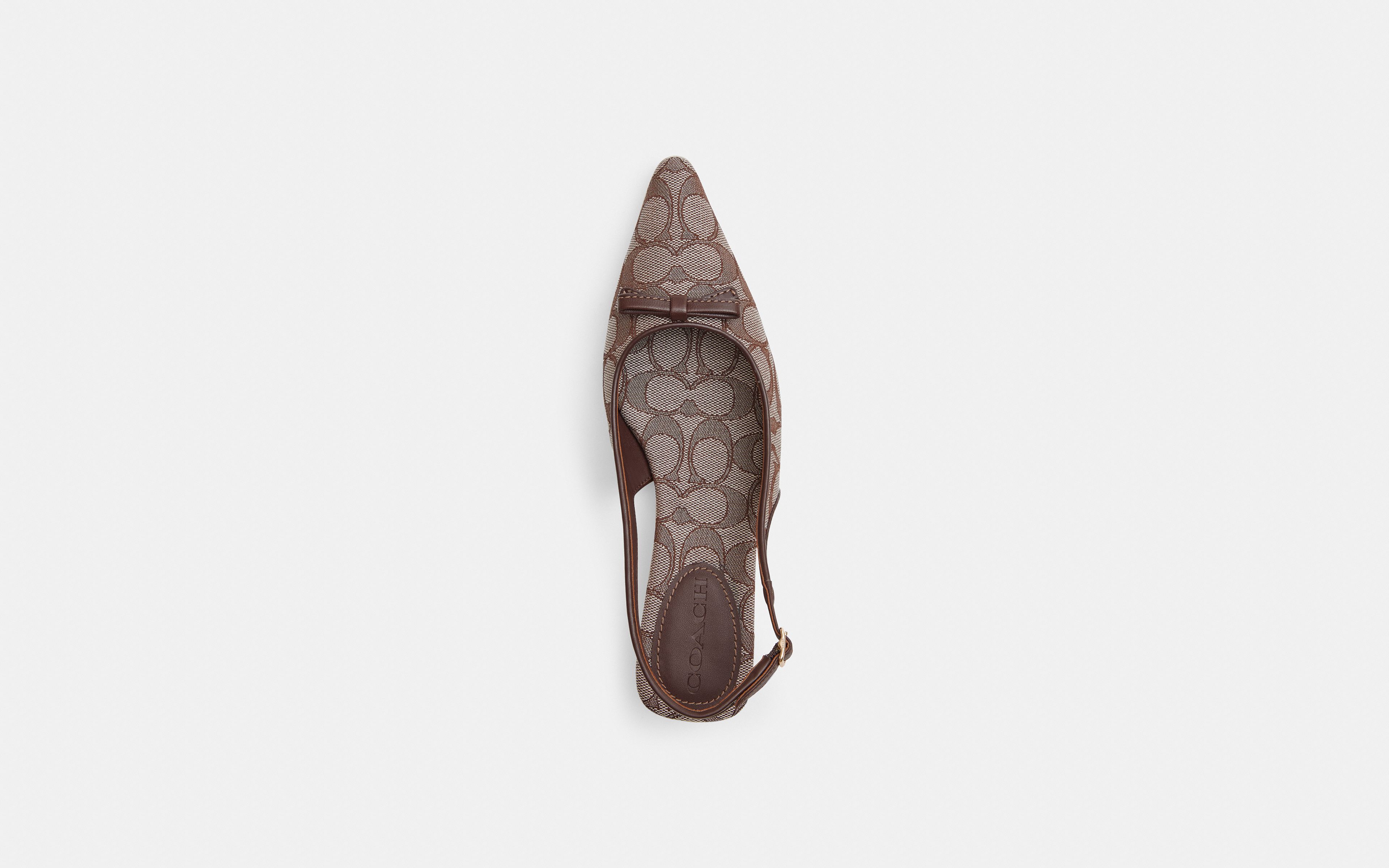 Bow Slingback Heel Signature Jacquard