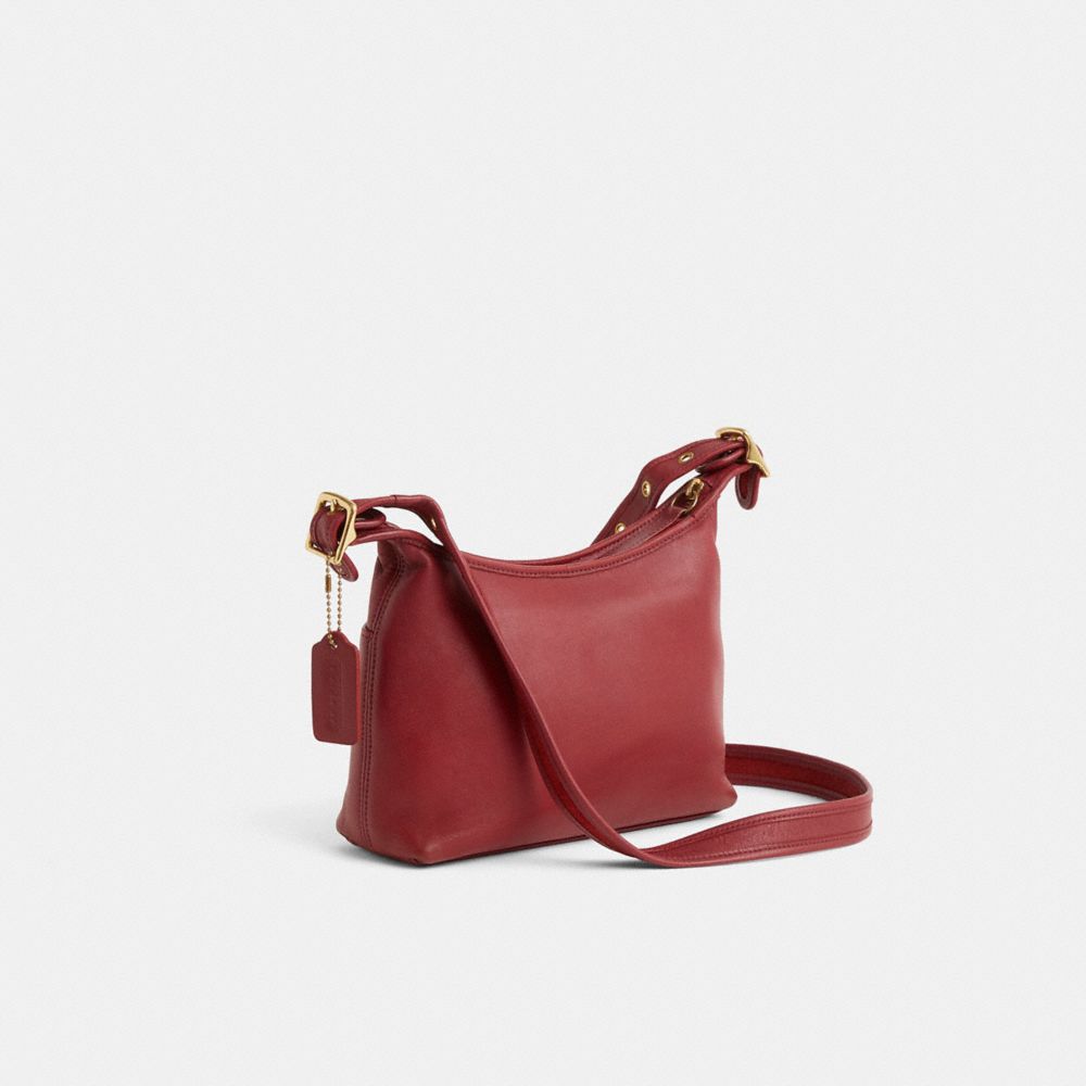 COACH®,Vintage Legacy Bag,Red,Angle View