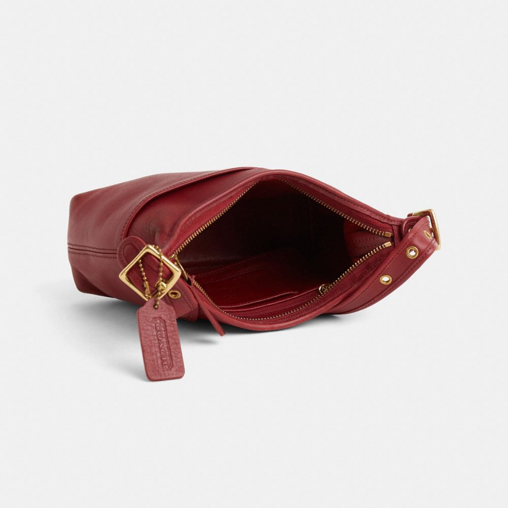 COACH®,Vintage Legacy Bag,Red,Inside View,Top View