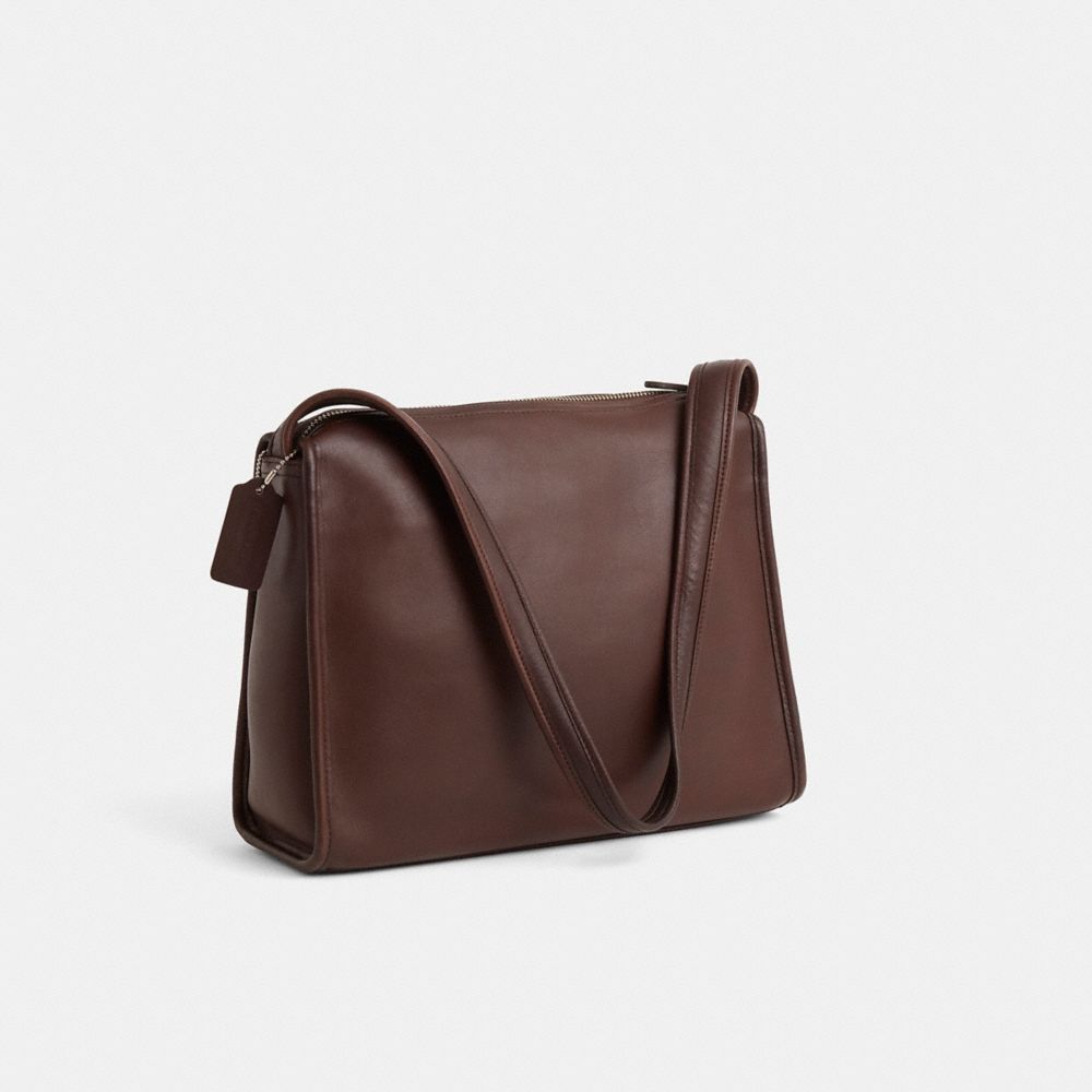 COACH®,Vintage Aero Pocket Zip Bag,Brown,Angle View