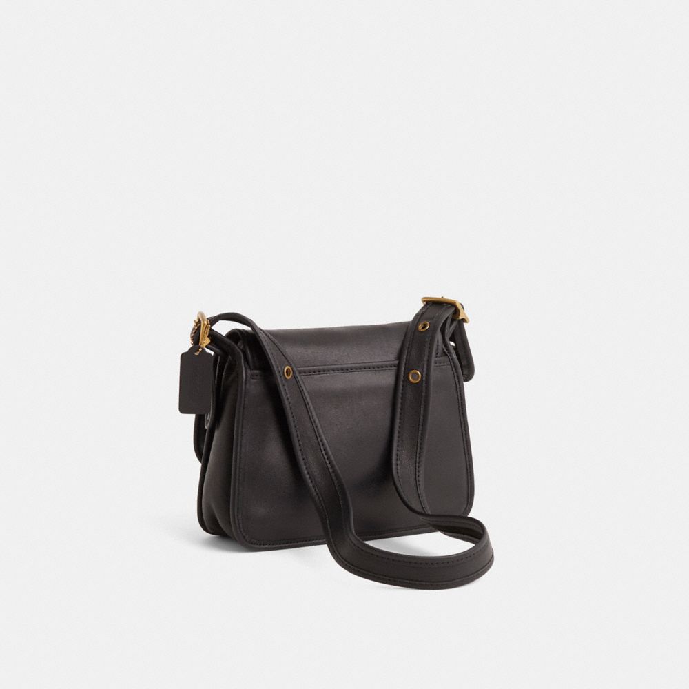 COACH®,Vintage Rambler's Legacy Bag,Black,Angle View