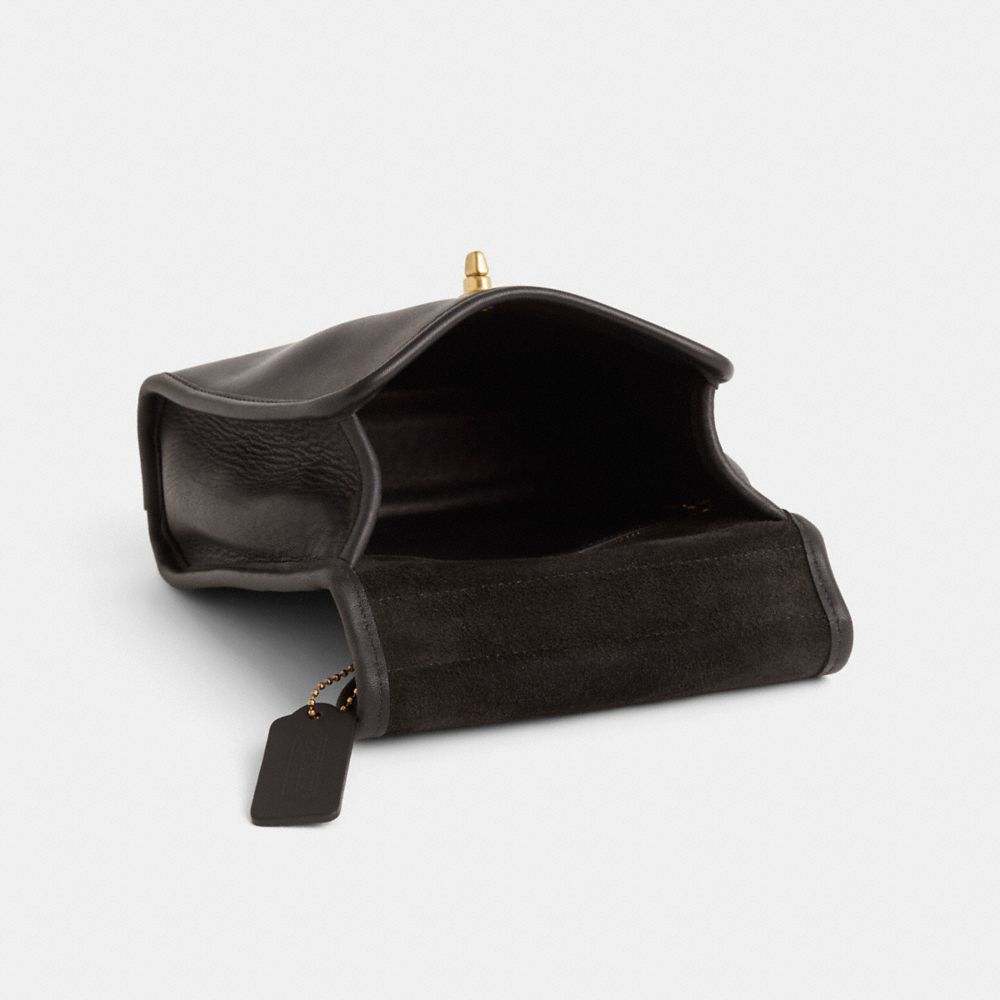COACH®,Vintage Regina Bag,Black,Inside View,Top View