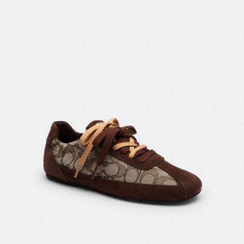 Coach Soft Sneaker In Signature Jacquard