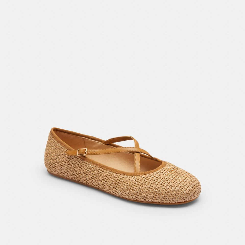 COACH®,Phoebe Ballet Flat,,Front View