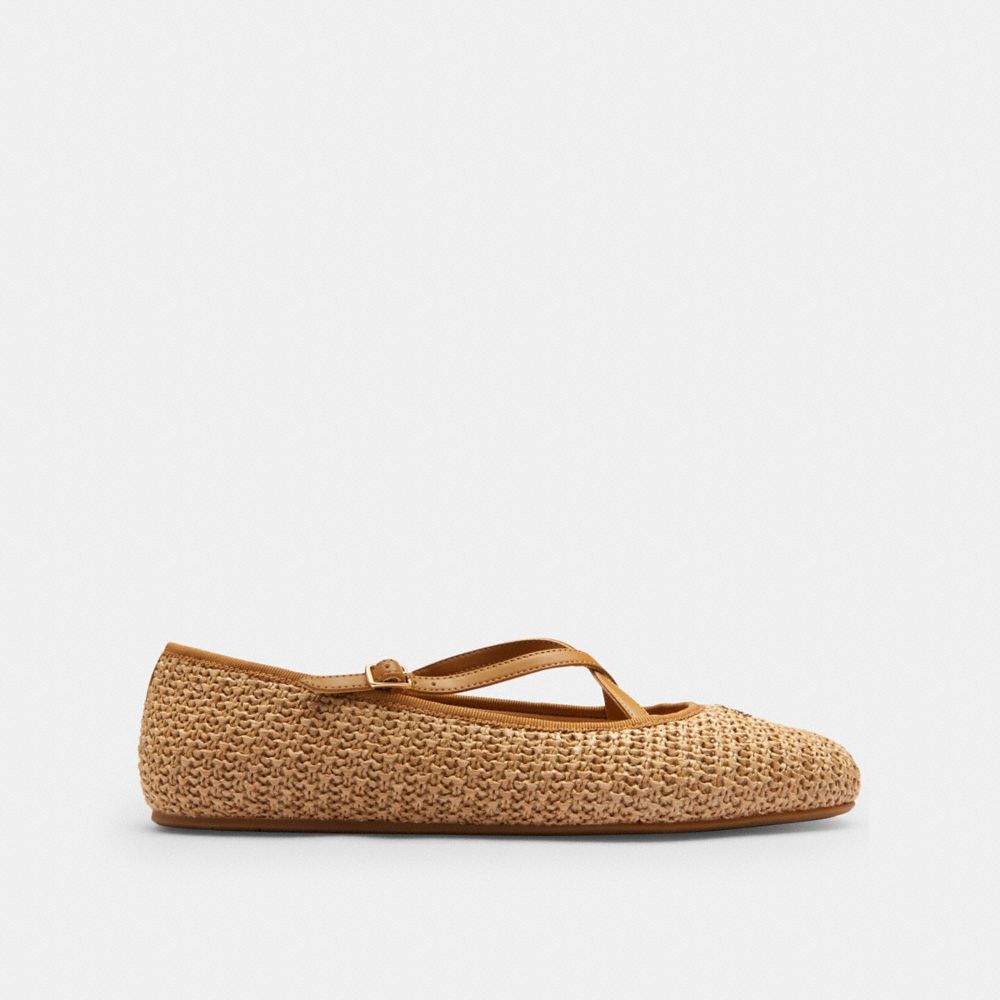 COACH®,Phoebe Ballet Flat,,Angle View