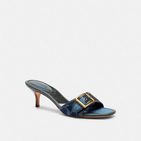 Женские сандалии Coach Margot Sandal With Signature Denim Patchwork