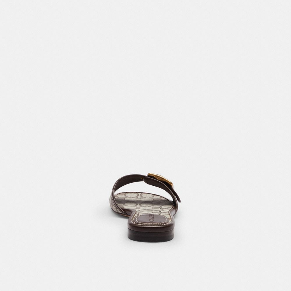 Женские сандалии Coach Margot Flat Sandal In Signature Jacquard — фото 4