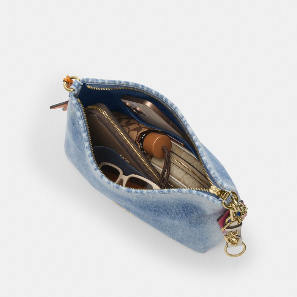 ローレル ショルダー バッグ・ラブド デニム・チャーム