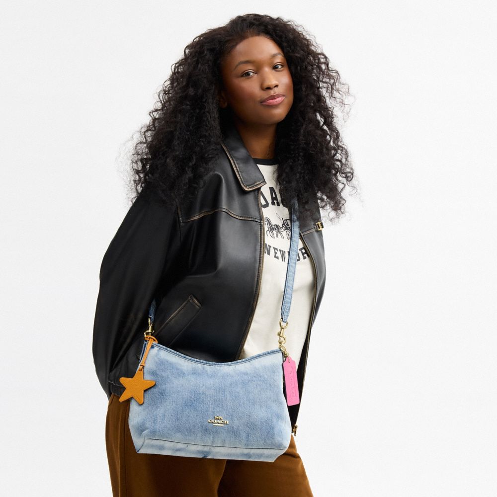 ローレル ショルダー バッグ・ラブド デニム・チャーム 7