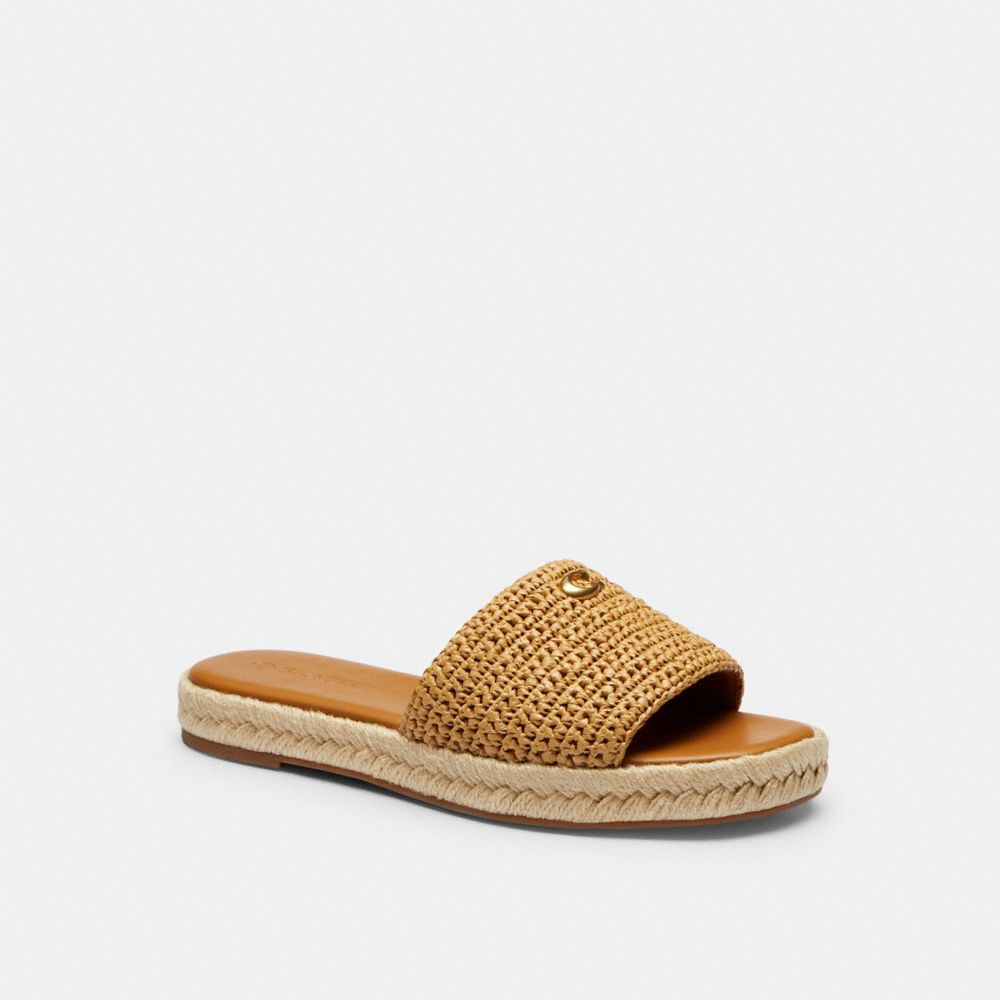 COACH®,Holly Espadrille Sandal,,Front View