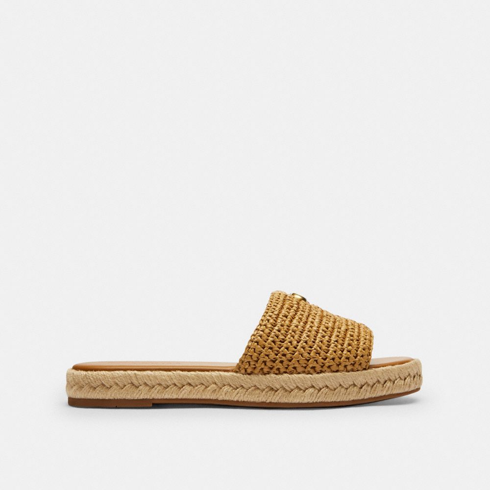 COACH®,Holly Espadrille Sandal,,Angle View