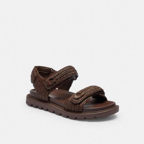 Женские сандалии Coach Brynn Raffia Sandal