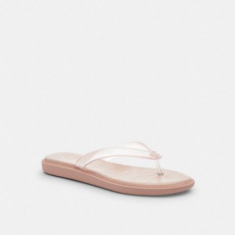 Женские сандалии Coach Jelly Flip Flop In Signature