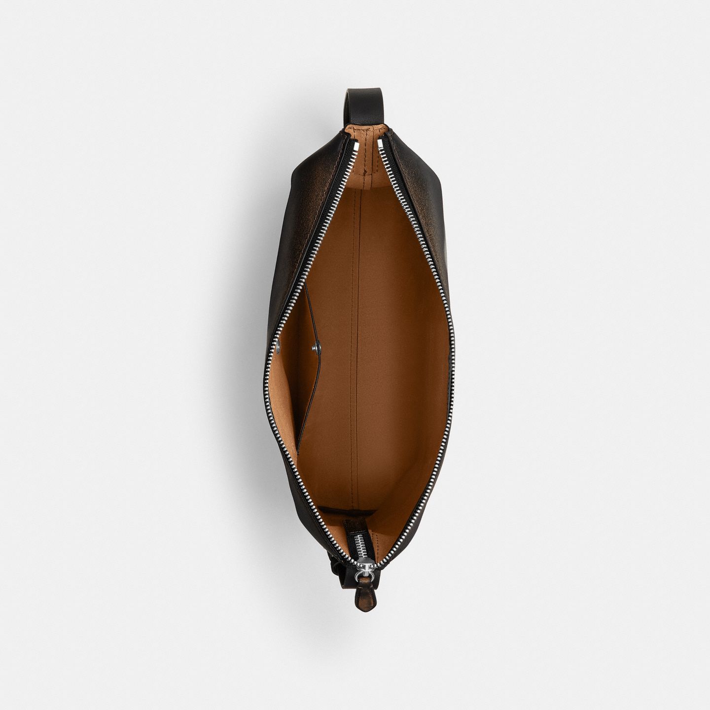 Мужская сумка Coach Mott Messenger 38 In Loved Leather, цвет: Чёрный / Рыжевато-коричневый — фото 4