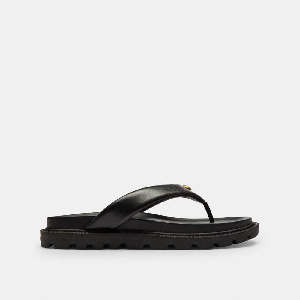 COACH®,Brynn Thong Sandal,,Angle View