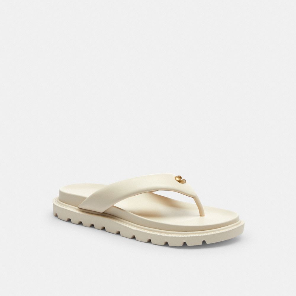 COACH®,Brynn Thong Sandal,,Front View