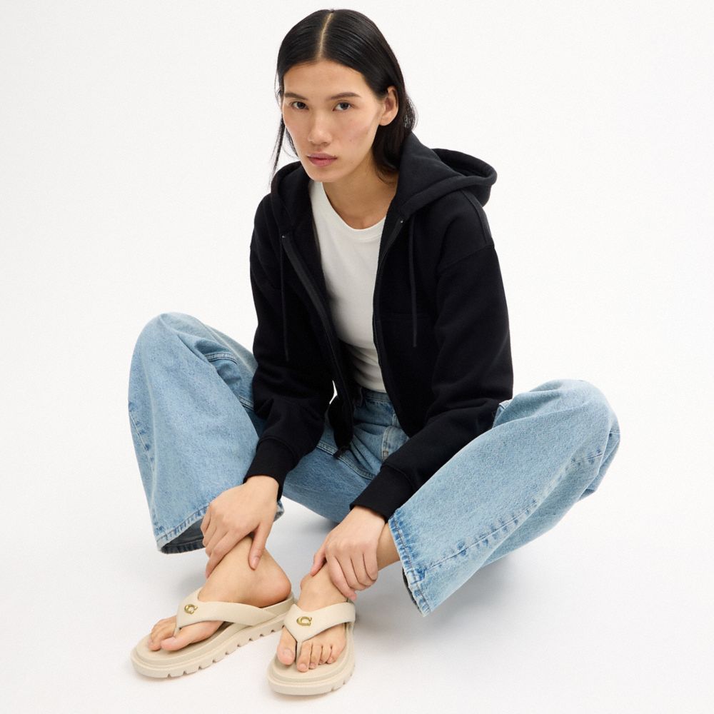 COACH®,Brynn Thong Sandal,,Detail View