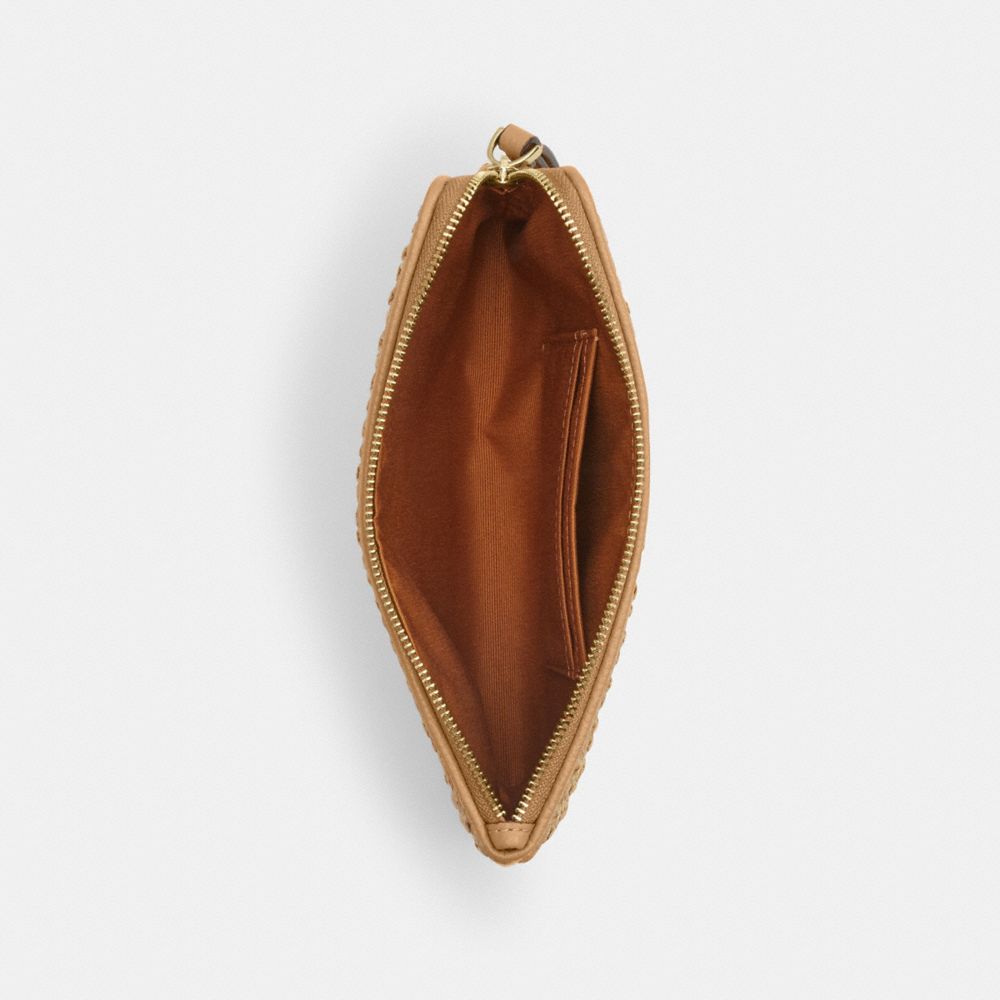 COACH®,Large Corner Zip Wristlet,,Inside View,Top View