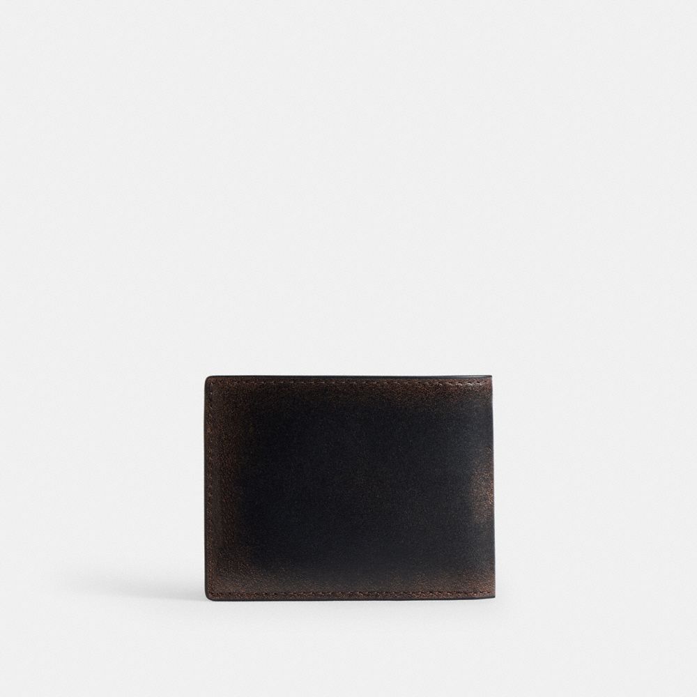Slim Billfold Wallet In Loved Leather