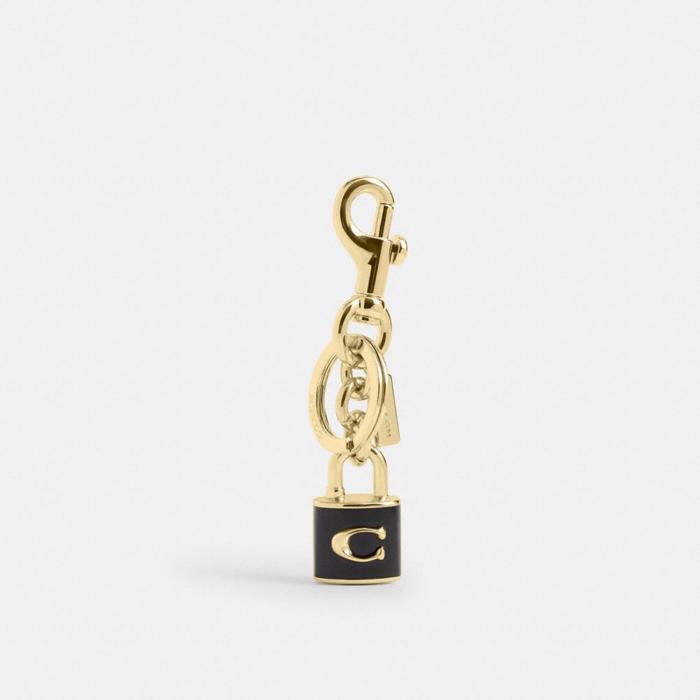COACH®,Lock Bag Charm,,Front View