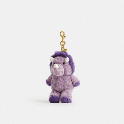 Женские брелоки Coach Rexy 10th Birthday Trixy Dinosaur Bag Charm In Shearling