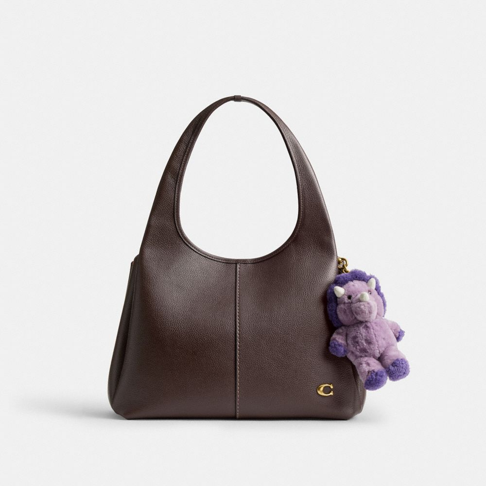 Женские брелоки Coach Rexy 10th Birthday Trixy Dinosaur Bag Charm In Shearling — фото 2