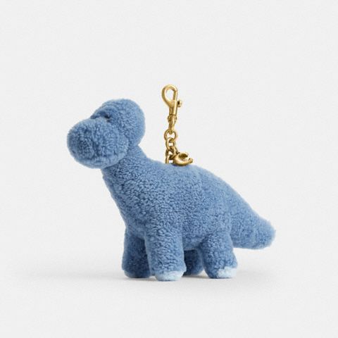 Женские брелоки Coach Rexy 10th Birthday Buddy Dinosaur Bag Charm In Shearling