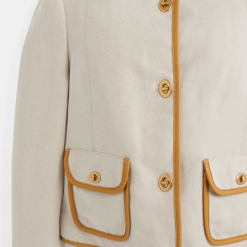 COACH®,Restored Canvas Jacket With Bonnie Binding,,Scale View