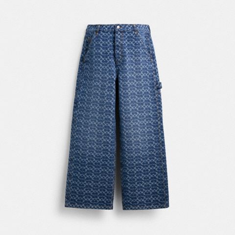 Мужские брюки Coach Signature Denim Carpenter Pants In Organic Cotton